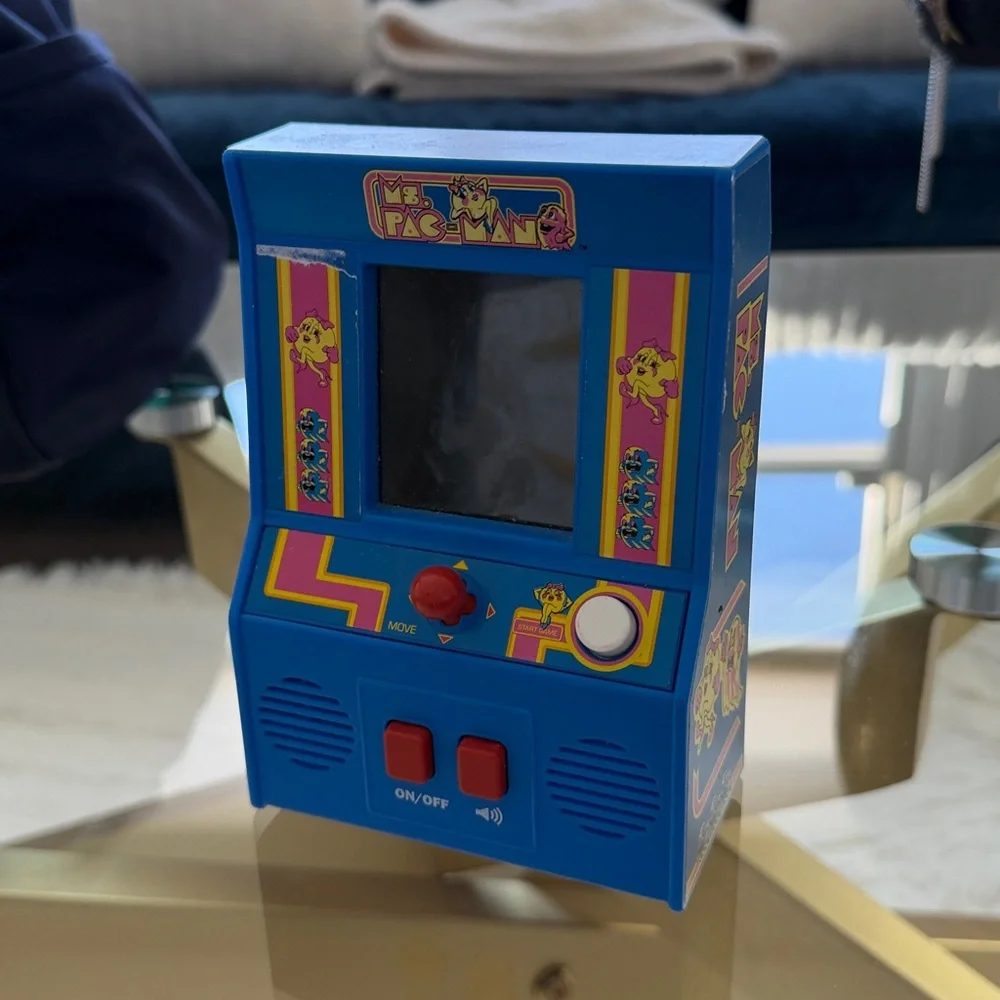 Ms. Pac-Man Mini Arcade Game - Blue